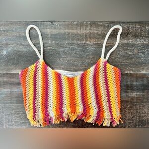Zara Multicolor Crochet Top